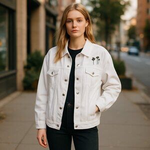 NWOT LEVI'S  EX-BOYFRIEND EMBROIDERED TRUCKER JACKET (PLUS SIZE) 4X